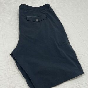 7Diamonds Performance Mens 36 Charcoal Gray Stretch Golf Chino Shorts RN101880